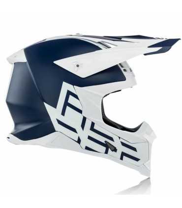 Casco cross Acerbis Impact X Racer Vtr Blu Bianco