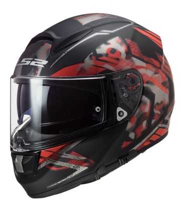 Casco LS2 FF397 Vector Hpfc Evo Stencil rosso opaco