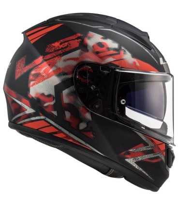 Casco LS2 FF397 Vector Hpfc Evo Stencil rosso opaco