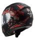 Casco LS2 FF397 Vector Hpfc Evo Stencil rosso opaco