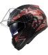 Casque LS2 FF397 Vector Hpfc Evo Stencil rouge matt