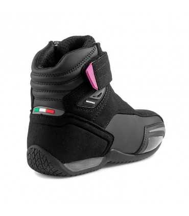 Scarpe moto Stylmartin Vector impermeabile nero rosa donna