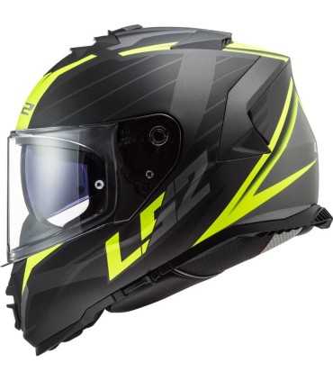 CASCO LS2 FF800 STORM NERVE NERO GIALLO OPACO