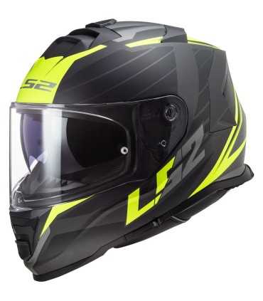 CASCO LS2 FF800 STORM NERVE NERO GIALLO OPACO