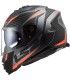 CASCO LS2 FF800 STORM RACER TITANIO ROSSO OPACO