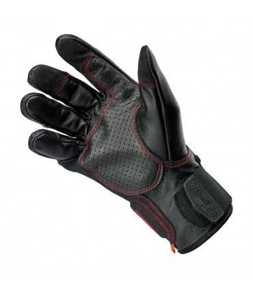 GANTS MOTO CUIR BILTWELL BORREGO CE NOIR ROUGE