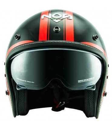 CASCO JET NOS NS 1F ETOILE NERO ROSSO