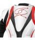 TUTA IN PELLE MOTO SPYKE BLASTER GT-R AIR BIANCO ROSSO