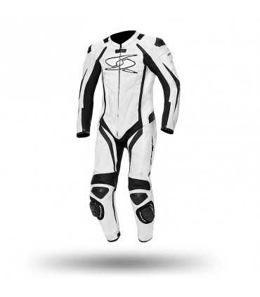 TUTA IN PELLE MOTO SPYKE BLASTER GT AIR BIANCO