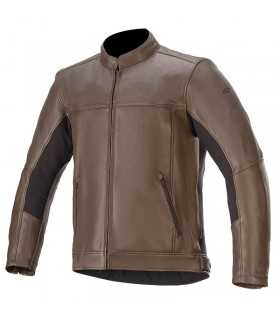 ALPINESTARS TOPANGA LEATHER JACKET BROWN