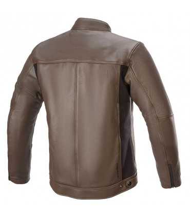 ALPINESTARS TOPANGA LEATHER JACKET BROWN