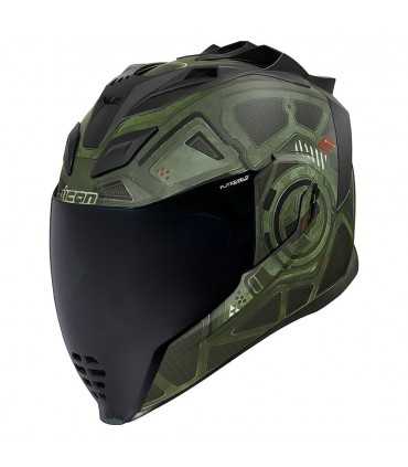 ICON AIRFLITE BLOCKCHAIN HELMET GREEN