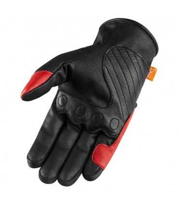 GANTS MOTO ICON CONTRA 2 NOIR ROUGE