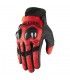 GANTS MOTO ICON CONTRA 2 NOIR ROUGE