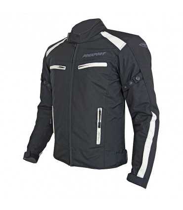 Motorrad Textiljacke Prexport Europa schwarz weiß