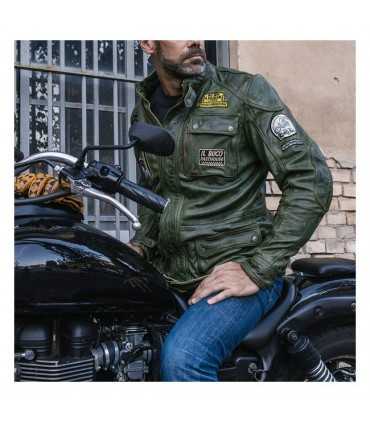 VESTE EN CUIR HOLY FREEDOM QUATTRO Evo vert