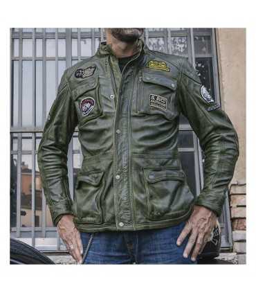 HOLY FREEDOM QUATTRO Evo grun lederjacke